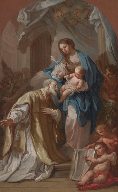 La Madonna apparaissant à Saint Philippe Néri - Sebastiano Conca