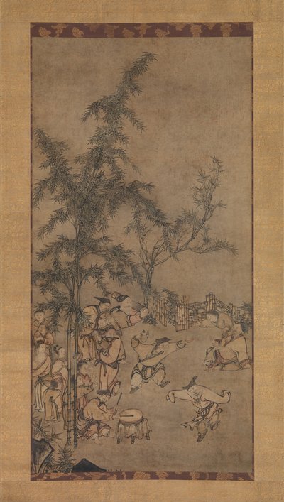 Les sept sages de la forêt de bambous, années 1550 - Sesson Shukei