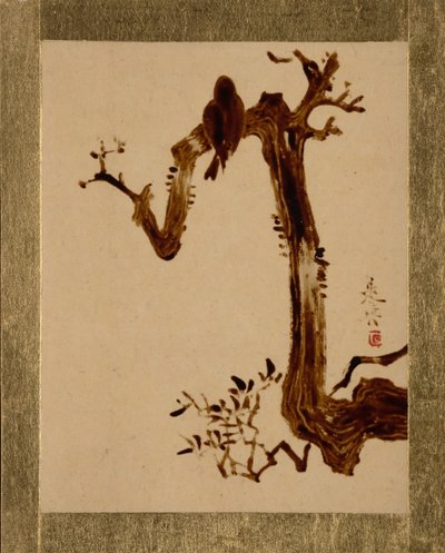 Corbeau sur un arbre - Shibata Zeshin