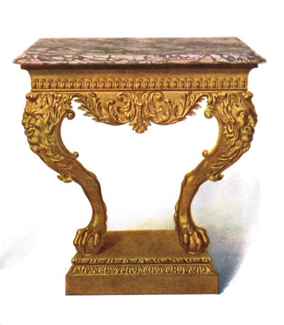 Console dorée, 1906 - Shirley Charles Llewellyn Slocombe