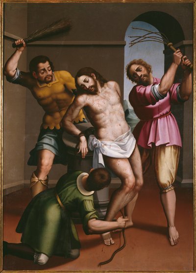 La Flagellation du Christ - Spanish School