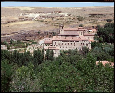 Vue du monastère - Spanish School