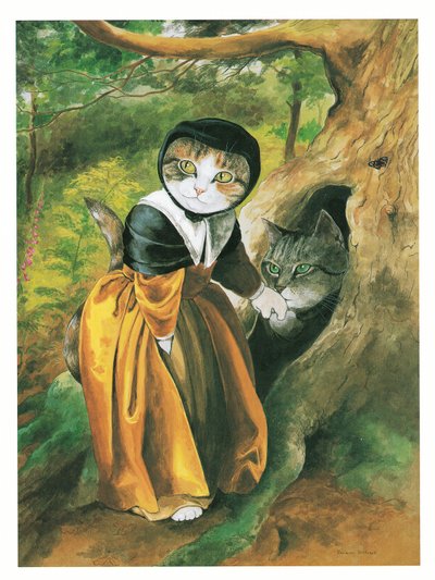 Illustration de Pre-Raphaelite Cats - Susan Herbert