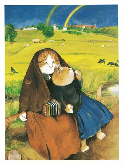 Illustration de Pre-Raphaelite Cats (pub. 1999) - Susan Herbert