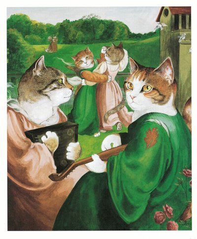 Illustration de Pre-Raphaelite Cats (pub. 1999) - Susan Herbert