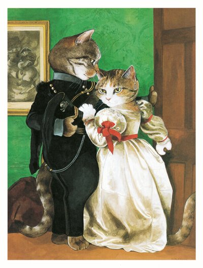 Illustration de Pre-Raphaelite Cats (pub. 1999) - Susan Herbert