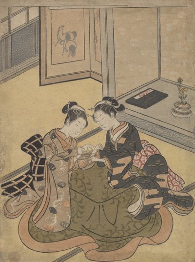 Le jeu du berceau, vers 1765 - Suzuki Harunobu