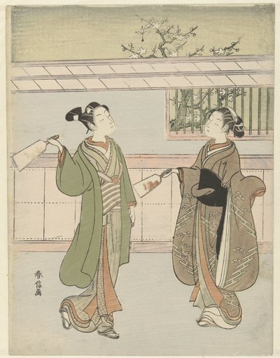 Jeu de volant - Suzuki Harunobu