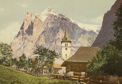 Berner Oberland : Grindelwald avec église - Swiss Photographer