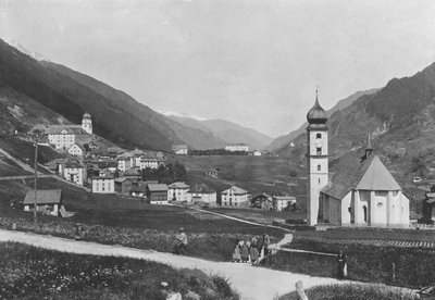 Disentis, Vue générale (photo n/b) - Swiss Photographer