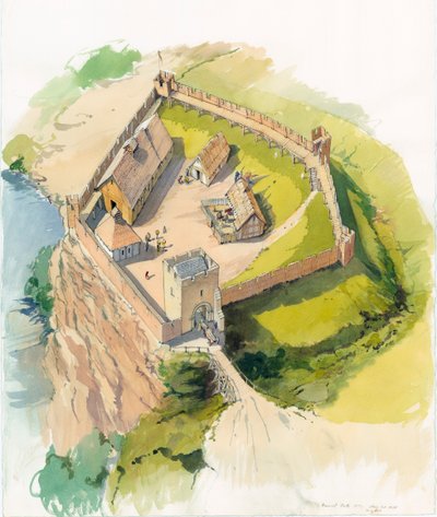 Château de Barnard, Durham, vers 1100 - Terry Ball