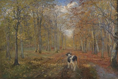 Un chemin dans Dyrehaven. Automne - Theodor Philipsen