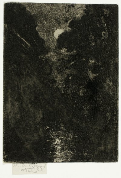 Arbres au clair de lune - Theodore Roussel