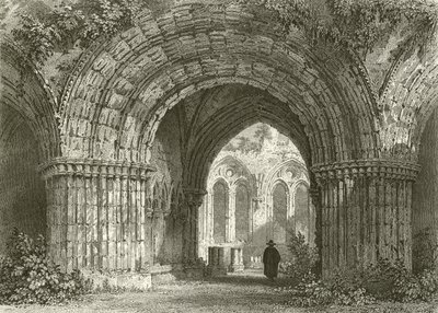 Salle capitulaire, Abbaye de Furness - Thomas Allom