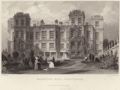 Hardwick Hall dans le Derbyshire - Thomas Allom