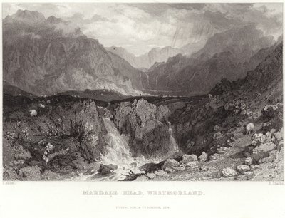 Mardale Head en Westmorland - Thomas Allom