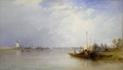 Vue de la Tamise à Battersea - Thomas Creswick