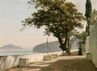 Terrasse avec chêne vert, Sorrente - Thomas Fearnley