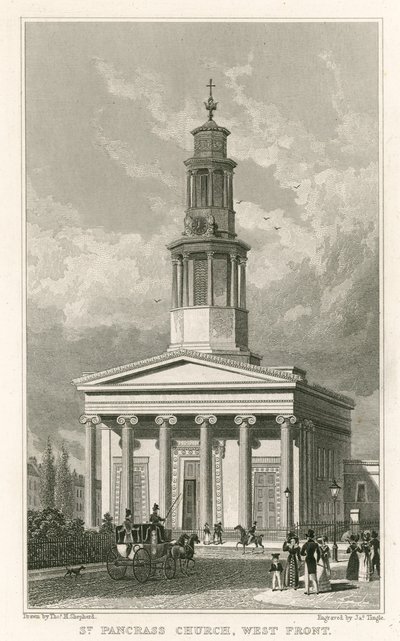 Église Saint-Pancras, façade ouest - Thomas Hosmer Shepherd