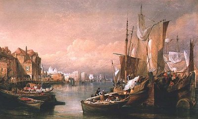 La Tamise à Greenwich - Thomas Miles Richardson