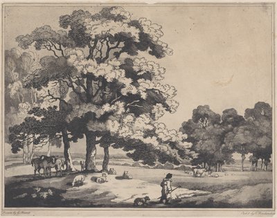 Paysage de parc, 1783-1789 - Thomas Rowlandson