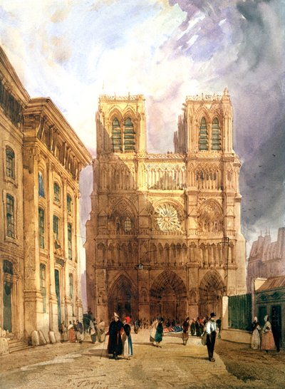 La Cathédrale Notre-Dame, 1836 - Thomas Shotter Boys