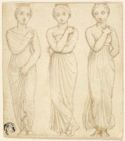 Trois figures féminines drapées - Thomas Stothard