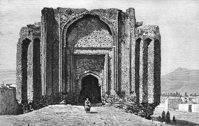 Mosquée en ruines du 14e siècle, Hamadan, Iran, 1895 - Unbekannt