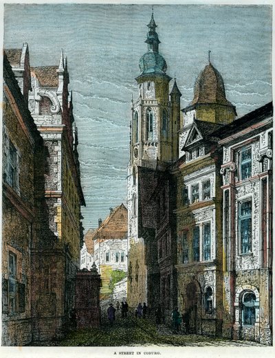 Une rue à Cobourg, Bavière, Allemagne, c1880 - Unbekannt