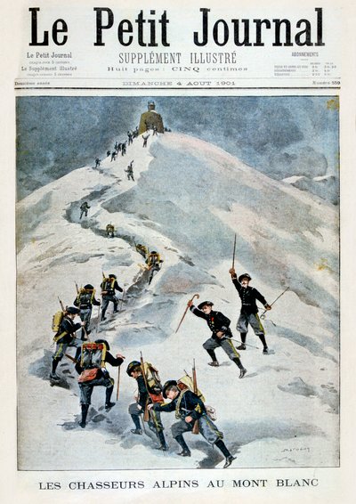 Chasseurs alpins sur le Mont Blanc, 1901 - Unbekannt