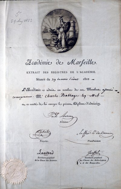 Diplôme de Babbage de l