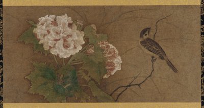 Oiseau et fleurs, période Muromachi - Unbekannt