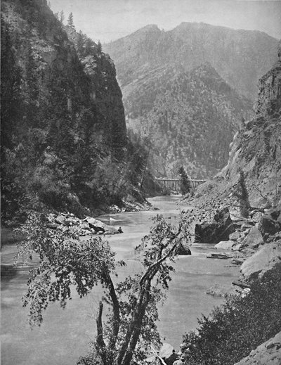 Canyon noir du Gunnison, Colorado, vers 1897 - Unbekannt