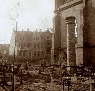 Cimetière, Nieuwpoort, Flandre, Belgique, vers 1914-1918 - Unbekannt