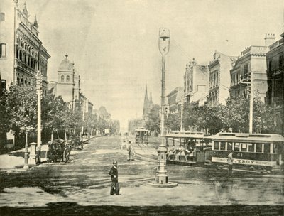 Collins Street, Melbourne, depuis les bâtiments du Trésor, 1901 - Unbekannt