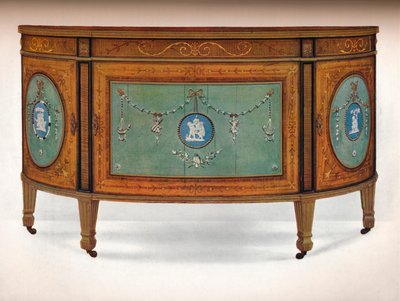 Commode en forme de lunette, c1775 - Unbekannt