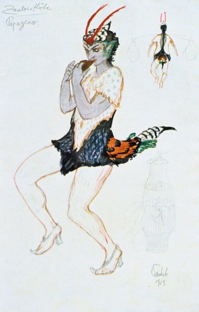 Costume pour Papegeno, 1913 - Unbekannt