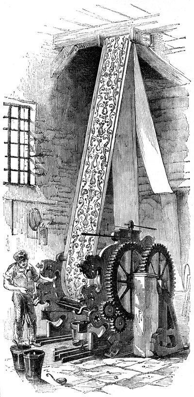 Machine à imprimer cylindrique, 1886 - Unbekannt