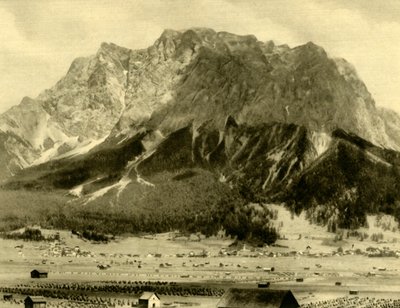 Ehrwald et les montagnes Wetterstein, Tyrol, Autriche, vers 1935 - Unbekannt