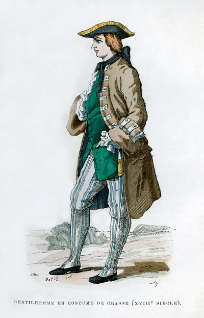 Gentleman en costume de chasse, 18ème siècle 1882-1884 - Unbekannt