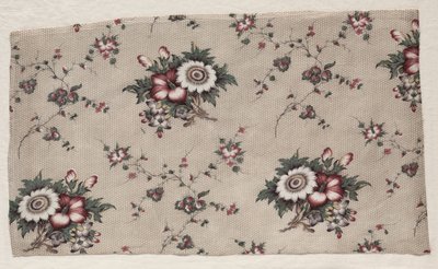 Fragment de chintz glacé, vers 1830 - Unbekannt