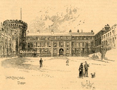 Lower Castle Yard, Dublin, Irlande, vers 1890 - Unbekannt