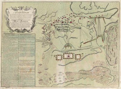 Carte de la bataille de Savuchny, 1739-1740 - Unbekannt