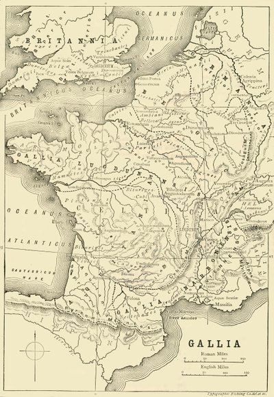 Carte de la Gaule et d