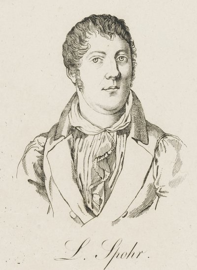 Portrait de Louis Spohr 1784-1859, vers 1830 - Unbekannt