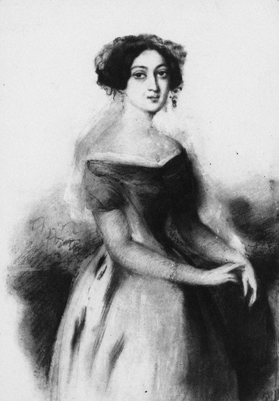 Portrait de la princesse Nino Chavchavadze, vers 1830 - Unbekannt