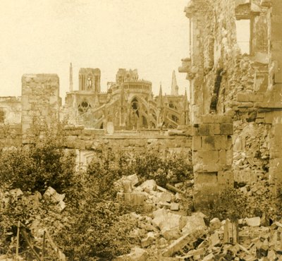 Cathédrale de Reims, Reims, nord de la France, vers 1914-1918 - Unbekannt