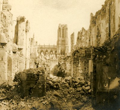 Cathédrale de Reims, Reims, nord de la France, vers 1914-1918 - Unbekannt