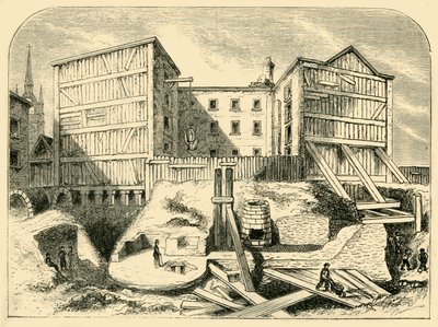 Vestiges romains trouvés à Billingsgate, vers 1872 - Unbekannt