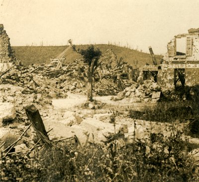 Bâtiments en ruine, Chavignon, nord de la France, vers 1914-1918 - Unbekannt